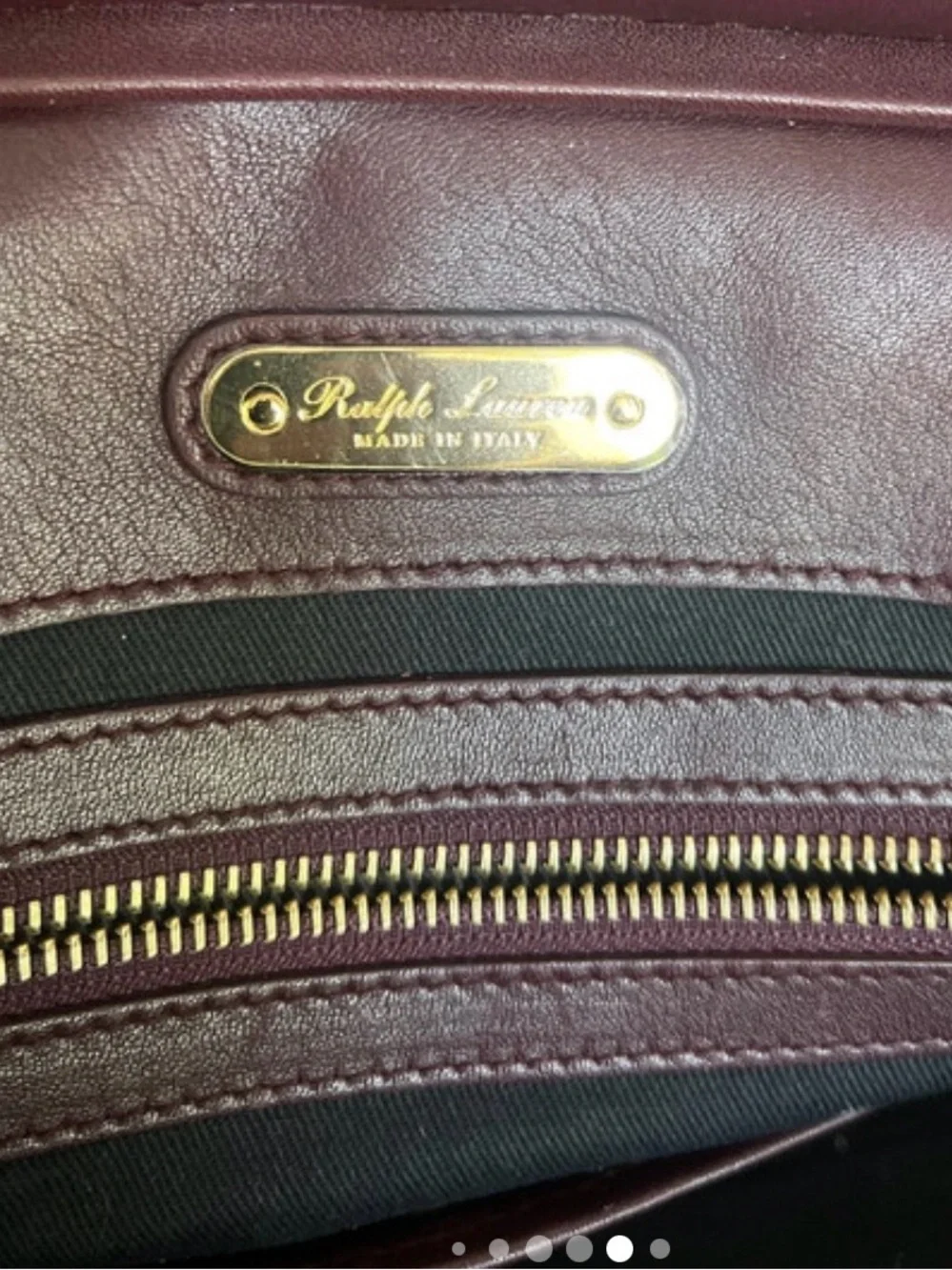 Ralph Lauren Collection Ricky Bag Burgundy